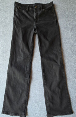 Talbots Women's Barely Boot Jeans Black Mid-Rise Size 6 (30"x30.5")